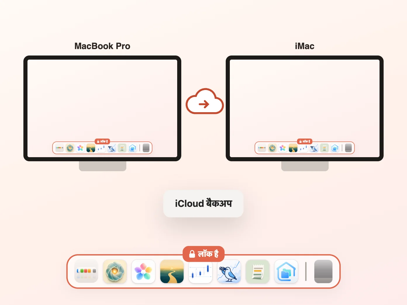 Still Dock, Dock का बैकअप iCloud में ले रहा है
