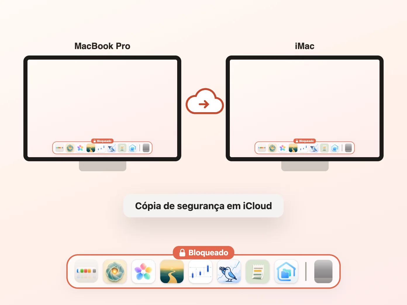 O Still Dock a fazer uma cópia de segurança do Dock no iCloud
