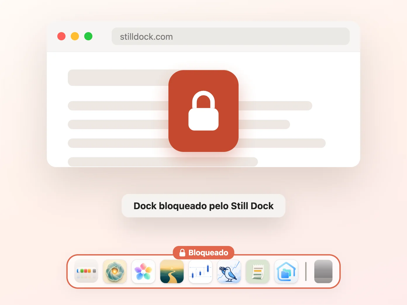 Still Dock instalando um bloqueio permanente por perfil