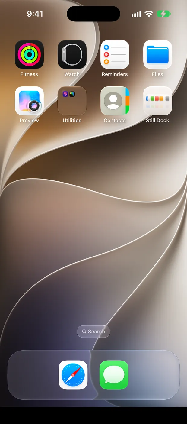 Still Dock en un iPhone, mostrando los bloqueos de un Mac con interruptores