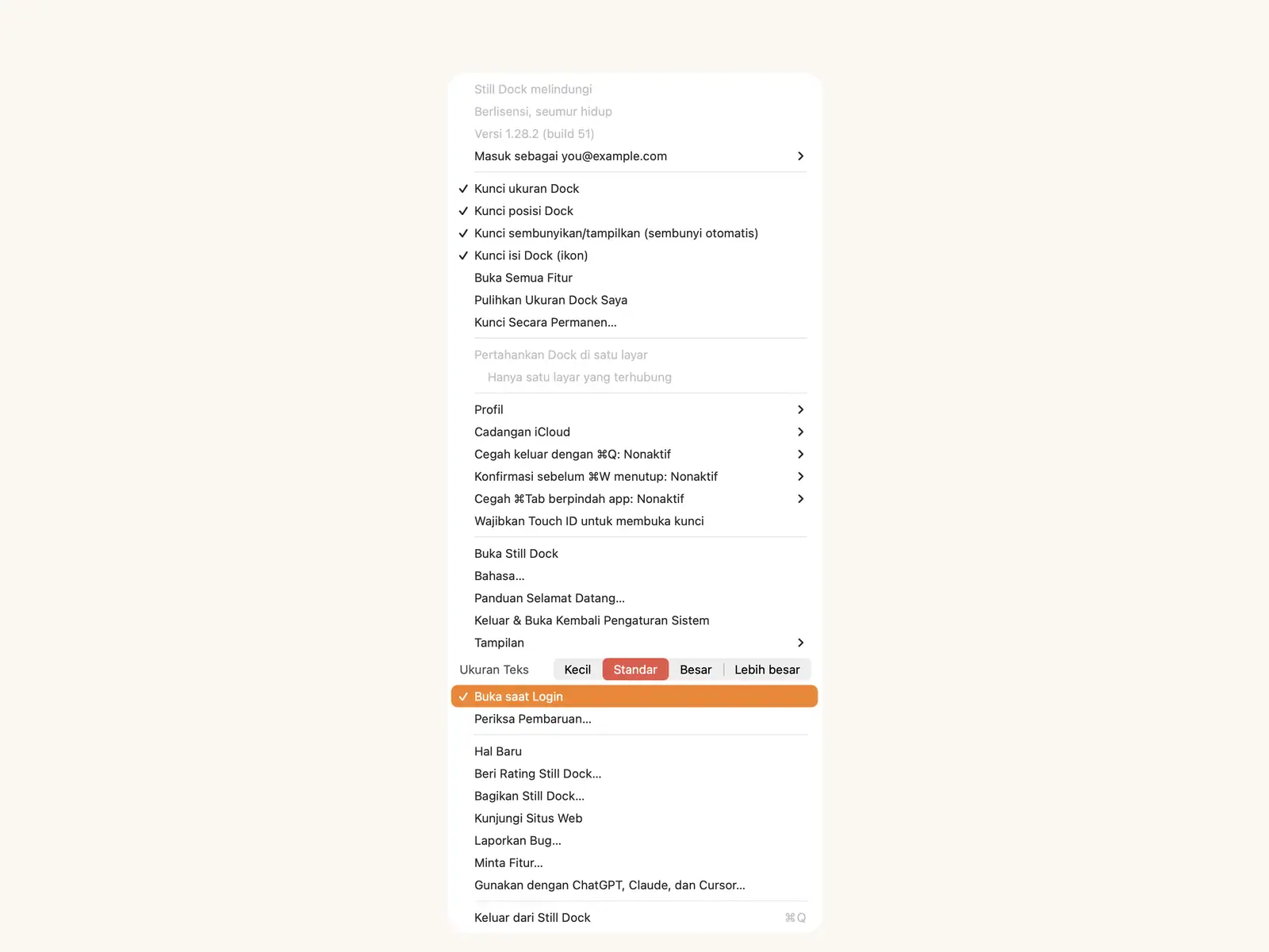 Bilah menu