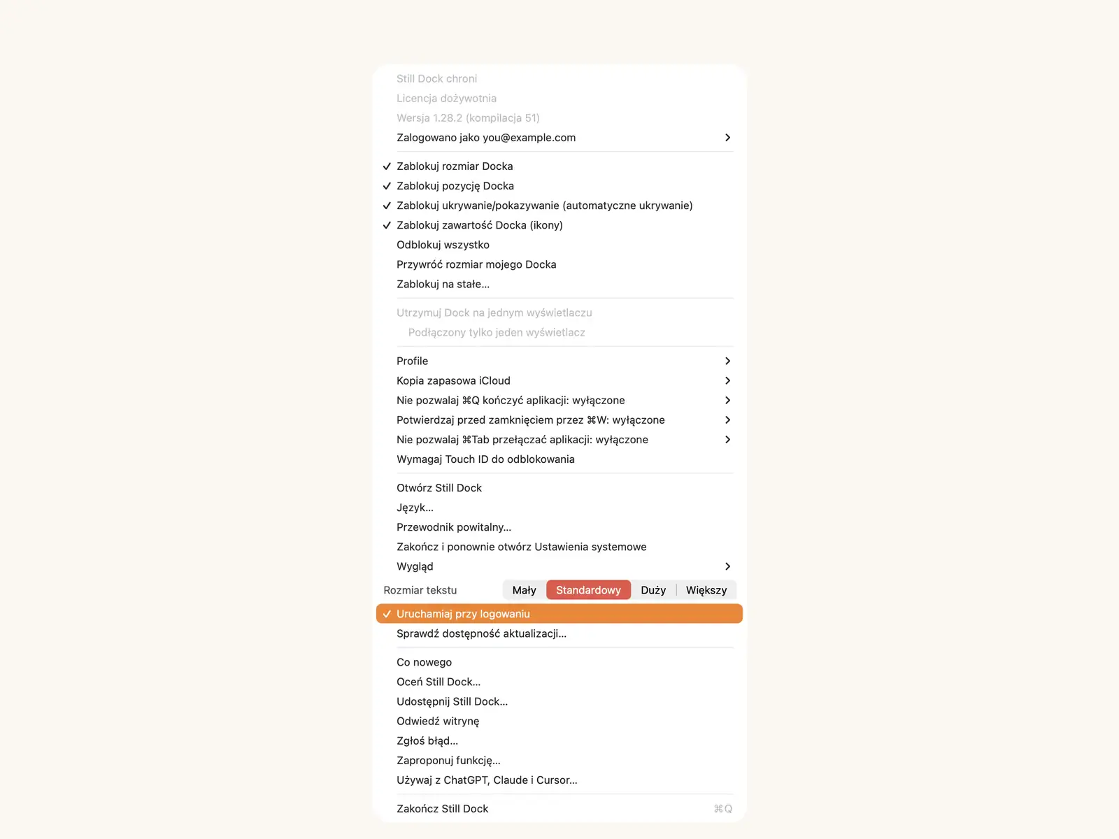 Pasek menu