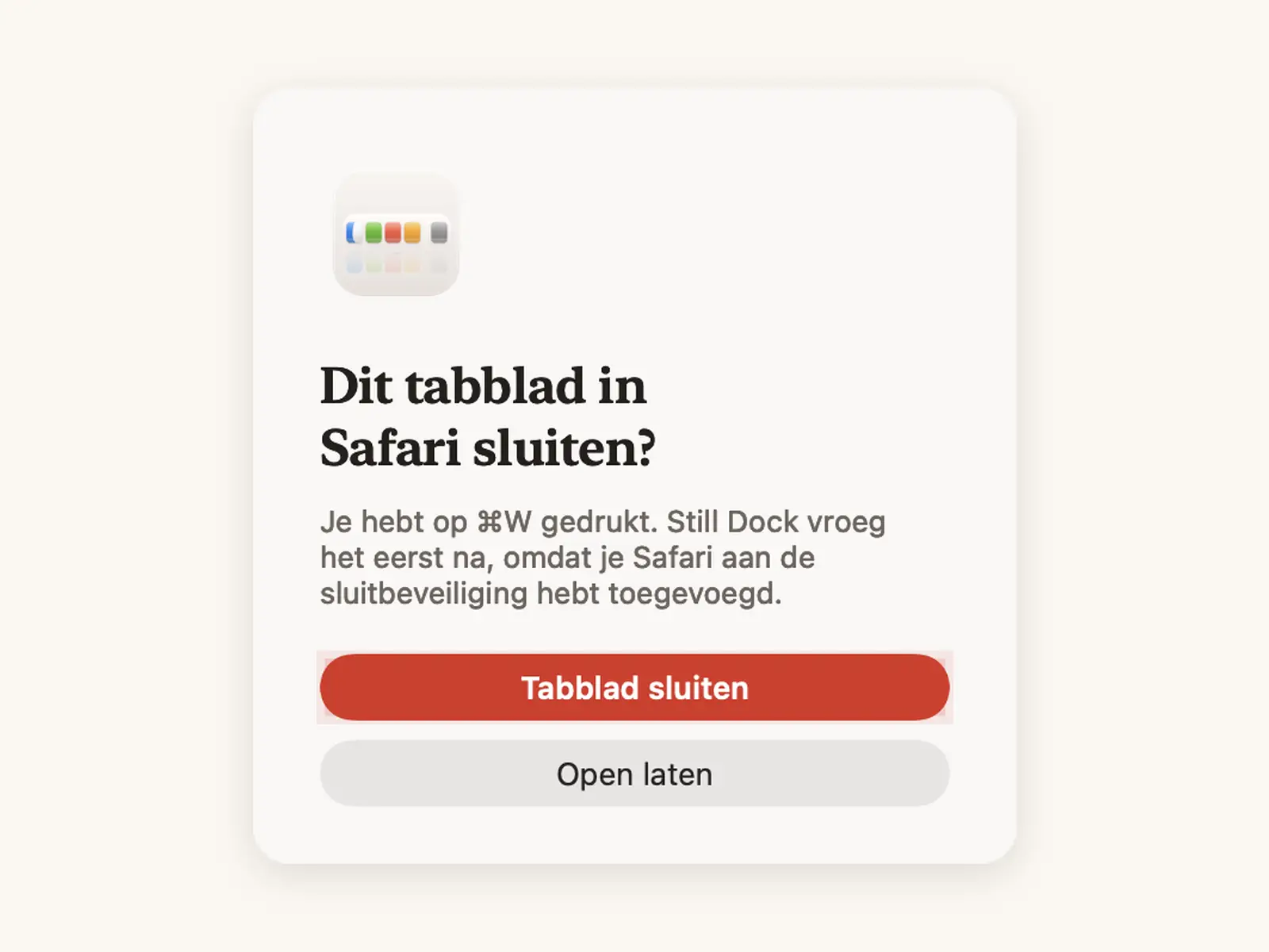 Bescherming voor Cmd Q en Cmd W
