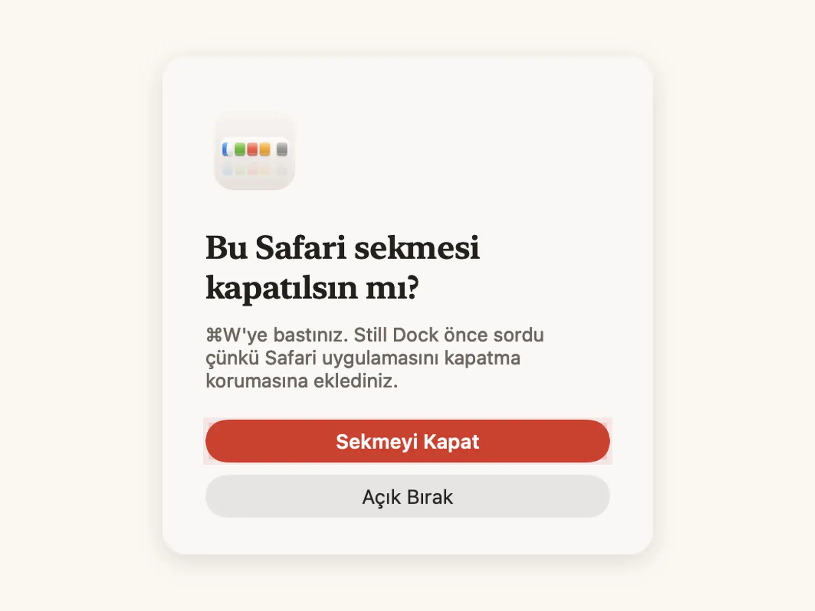 Cmd Q ve Cmd W koruması